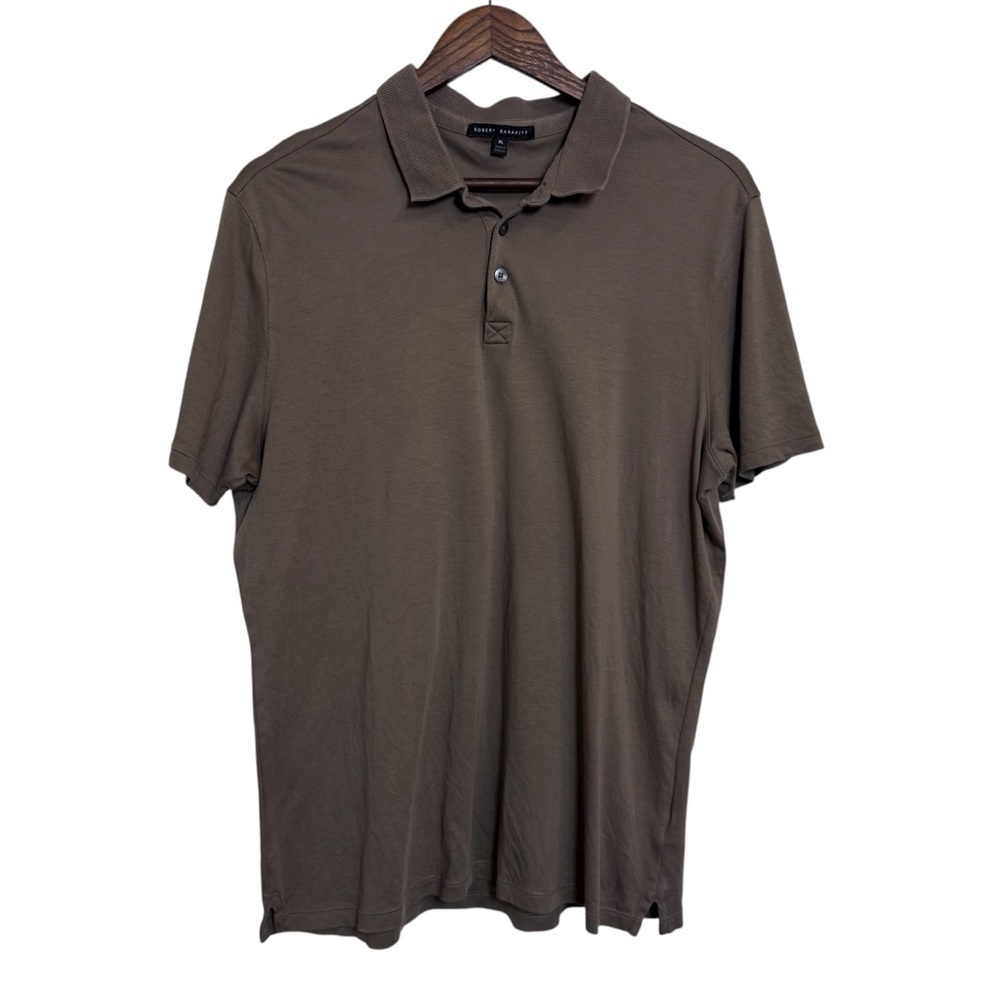 Robert Barakett Men's Army Green Polo Shirt 100% Pima Cotton